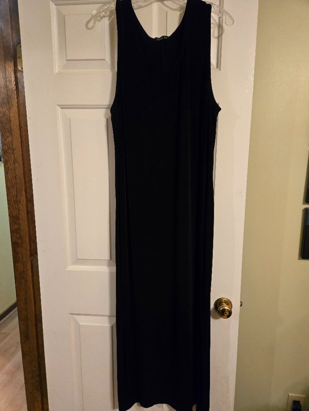 Vikki Vi slinky fabric maxi sheath dress